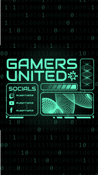 Gamers United Facebook Story Design