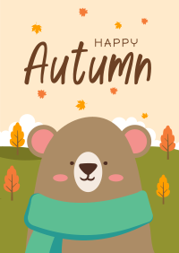 Bear in Autumn Poster Image Preview