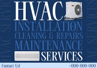 Editorial HVAC Service Postcard Image Preview