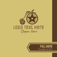 Traditional Penny Farthing Business Card Design