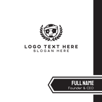 Soccer Football Mascot Business Card Design