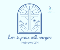 Peace Bible Verse Facebook Post Design