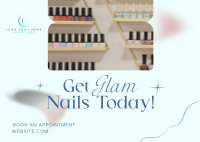 Salon Glam Nails Postcard Image Preview