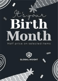 Birthday Month Promo Poster Image Preview