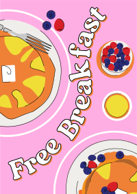Breakfast Treat Poster Design