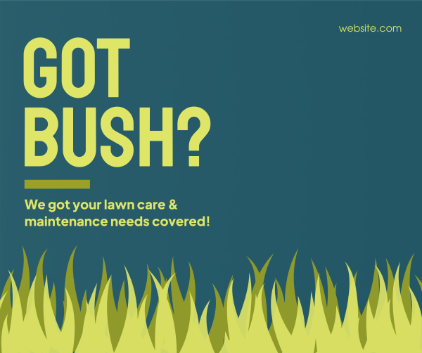 Bush Lawn Maintenance Facebook Post Design Image Preview