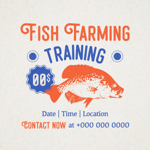 Fish Farming Training Instagram post Image Preview