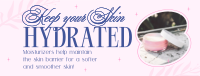 Skincare Hydration Benefits Facebook Cover Design