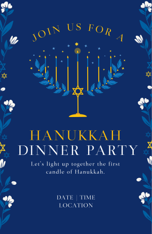 Happy Menorah  Invitation Image Preview