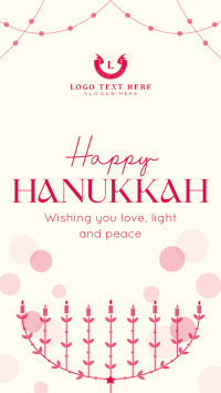 Festive Hanukkah Lights TikTok Video Preview