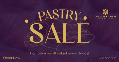 Pastry Sale Today Facebook ad Image Preview