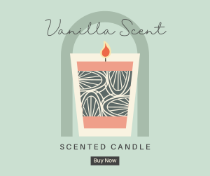 Illustrated Scented Candle Facebook post