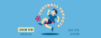 Soccer Clinic Jump Facebook Cover Design