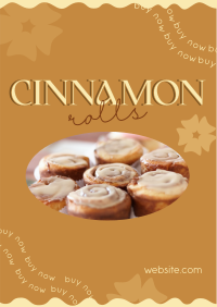 Tasty Cinnamon Rolls Poster Image Preview
