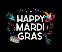 Mardi Gras Festival Facebook post Image Preview