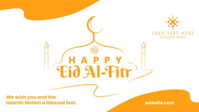 Eid Al-Fitr Strokes Facebook event cover Image Preview