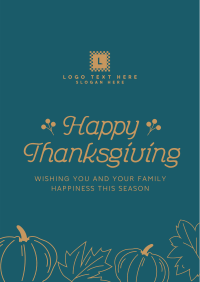 Happy Thanksgiving Poster Design