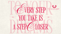 Take a Step Motivational Quote Animation Preview