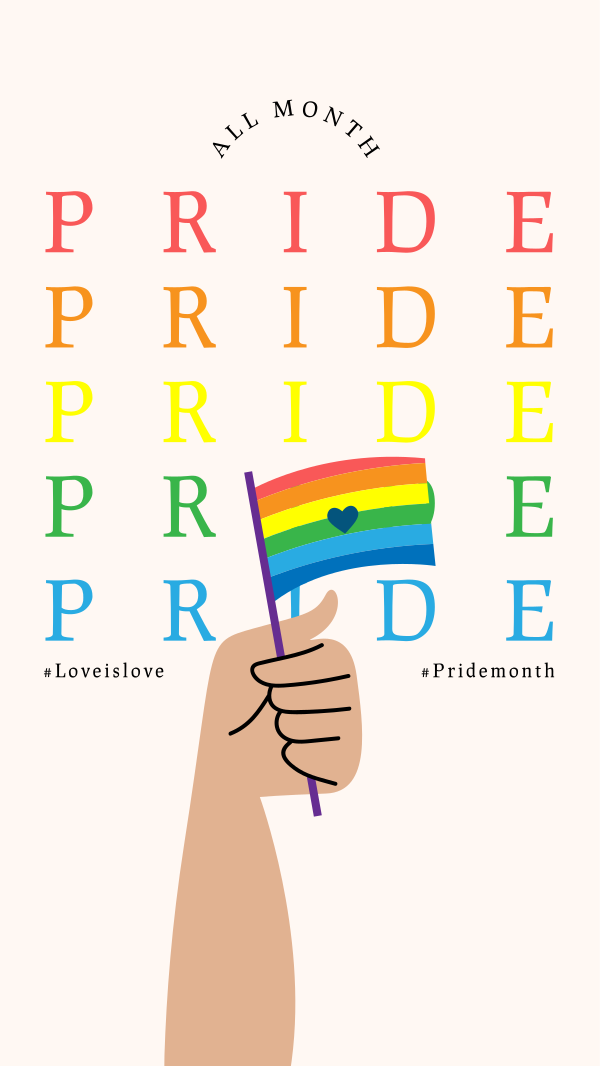 Pride Flag Instagram Story Design Image Preview