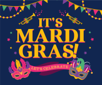 Modern Mardi Gras Facebook post Image Preview