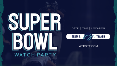 Watch SuperBowl Live Facebook event cover Image Preview
