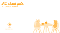 Pet Cafe Opening Zoom background Image Preview
