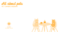 Pet Cafe Opening Zoom Background Image Preview