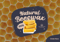 Pure Natural Beeswax Postcard Image Preview