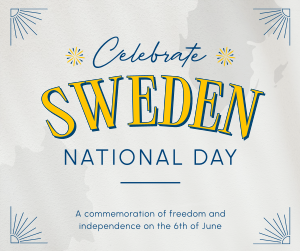 Conventional Sweden National Day Facebook post Image Preview