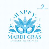 Mardi Gras Party Linkedin Post Image Preview