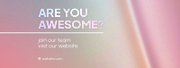 Are You Awesome? Facebook Cover Image Preview