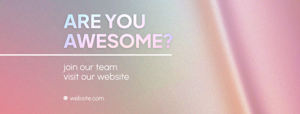 Are You Awesome? Facebook Cover Design Image Preview