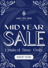 Mid-Year Sale Floral Poster Image Preview
