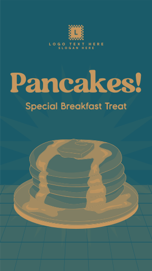 Retro Pancake Breakfast Facebook story Image Preview