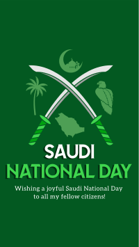 Saudi Day Symbols YouTube short Image Preview