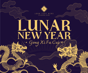 Oriental Lunar New Year Facebook post Image Preview