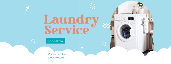 Laundry Bubbles Facebook Cover Design Image Preview
