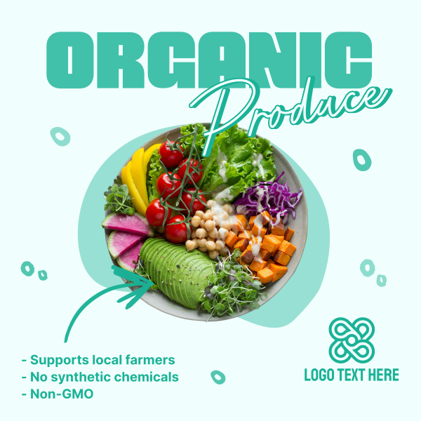 Healthy Salad Instagram Post Design