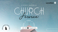 Worship with us Facebook Event Cover Design