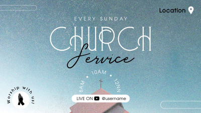 Worship with us Facebook event cover Image Preview