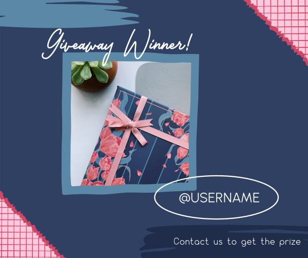 Giveaway Winner Gift Facebook Post Design Image Preview