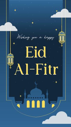 Mosque Eid Al Fitr Instagram story Image Preview