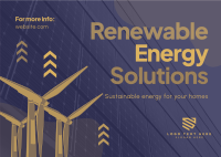 Renewable Energy Solutions Postcard Image Preview