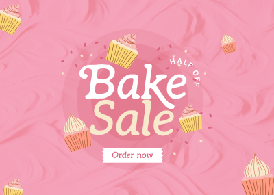 Sweet Bake Sale Postcard Image Preview