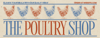 Modern Nostalgia Poultry Shop Facebook Cover Design