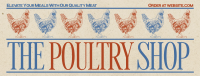 Modern Nostalgia Poultry Shop Facebook cover Image Preview