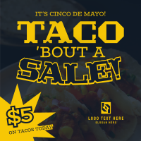 Cinco De Mayo Taco Instagram Post Design