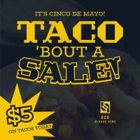 Cinco De Mayo Taco Instagram post Image Preview