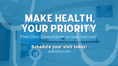 Clinic Medical Consultation Facebook event cover Image Preview