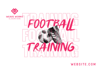 Modern Football Training Postcard Image Preview